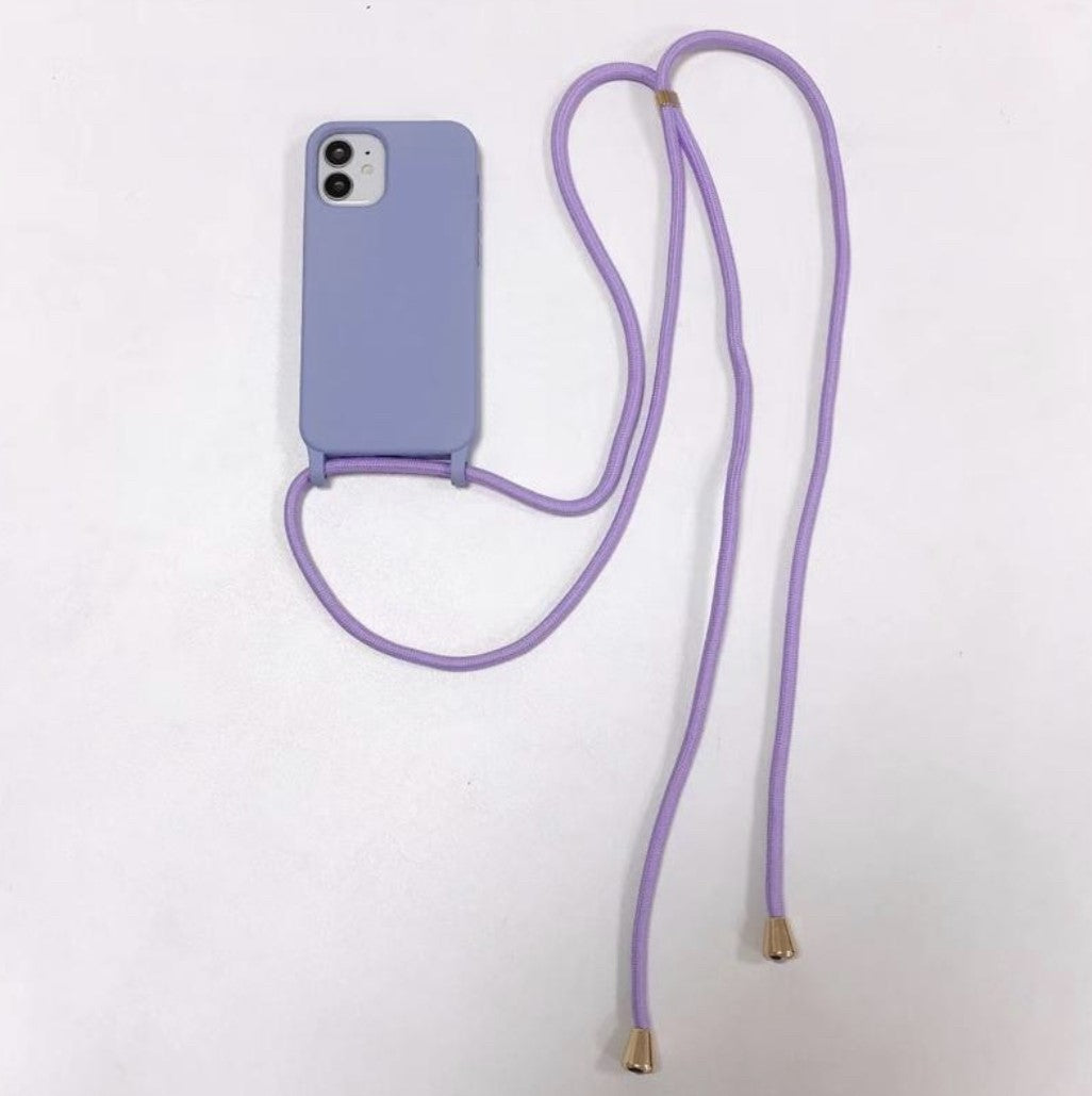 STRAP CASE iPhone 12 12 PRO purple APM.CANDYTECH