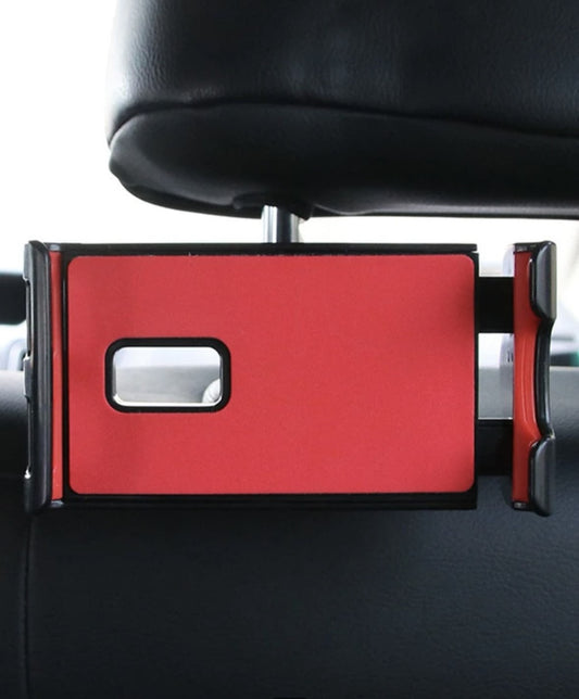 Car Headrest Tablet Holder - Red