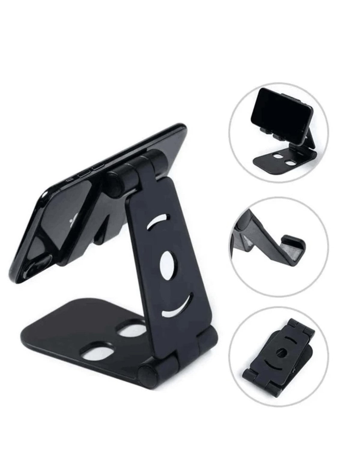 Folding Tablet / Mobile Phone Bracket - black