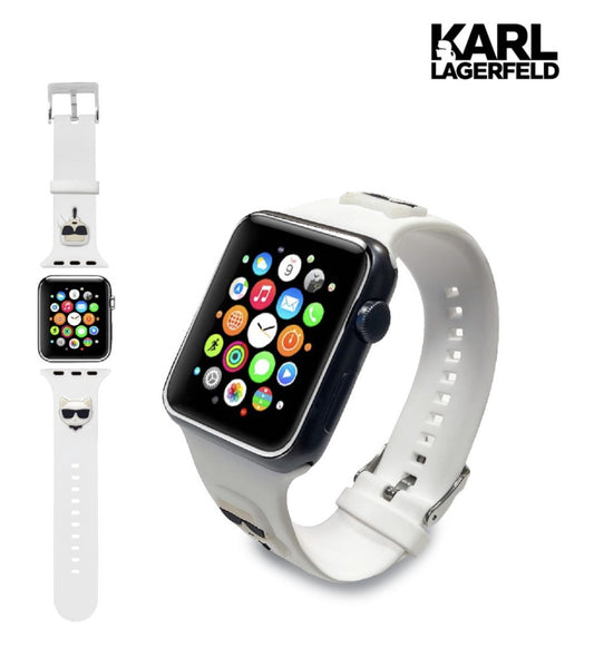 Karl Lagerfeld Strap For Apple Watch 38/40mm - White