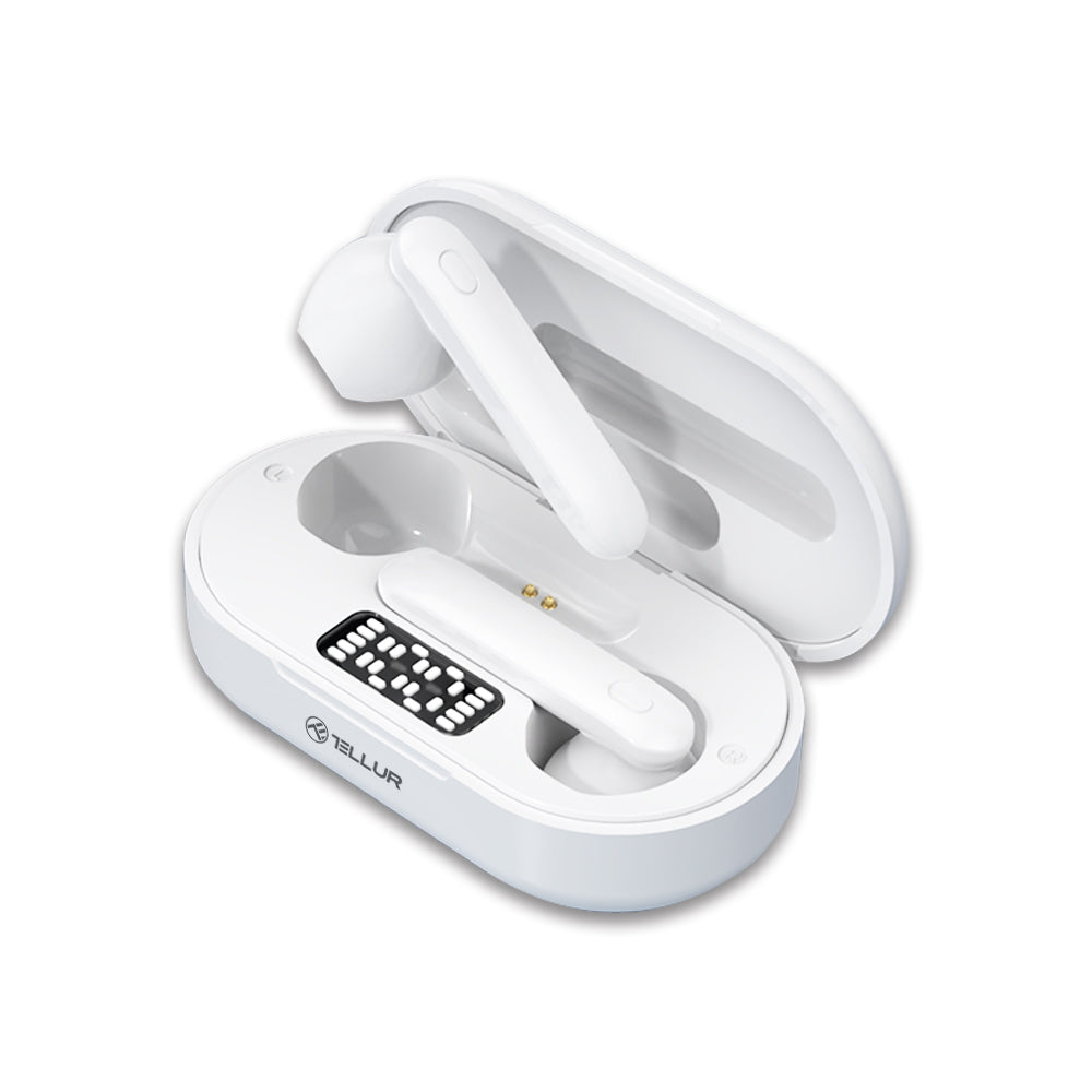 Tellur Flip Bluetooth True Wireless Earphones - white