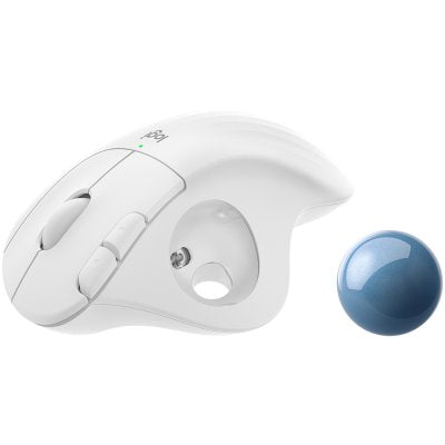 LOGITECH Bluetooth Trackball Mouse - off white